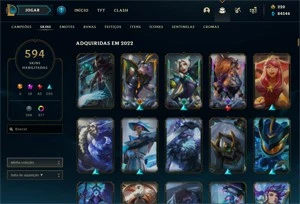 CONTA DE LOL - TODOS OS CAMPEÕES - 600 SKINS + - League of Legends
