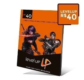 Cartão Pre Pago Levelup Games de 40 Reais de Credito - Gift Cards