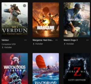 Conta Epic Games + Ubisoft com 93 Jogos