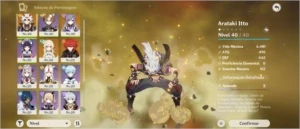 Itto + Diluc + Keqing[Benção da lua 37 dias] - Genshin Impact