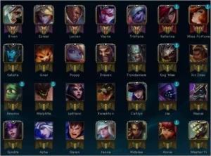 Conta Ouro 5 ótimo mmr 67 champions 18 skins - League of Legends LOL