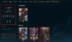 [Conta Br] Dima 4 [Soloq]+skins+ Mmr Bufado - League of Legends LOL