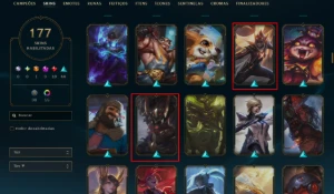 [Conta Br] Dima 4 [Soloq]+skins+ Mmr Bufado - League of Legends LOL