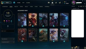 CONTA LOL GOLD III COM 10 SKINS - League of Legends