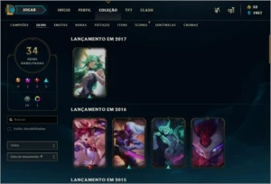 Conta league of legends gold 2 115champions LOL