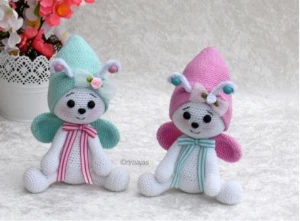 Receita em PDF - Boneco de Asas Amigurumi