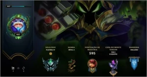 Conta platina 4 todos campeões 264 Skins!! - League of Legends LOL