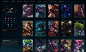 CONTA 2013 PLAT 4 SKINS VITORIOSAS DESDA S3 TODOS CAMPEÕES - League of Legends LOL