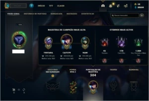 Conta Unranked com TODOS os champs e 75 Skins - League of Legends LOL