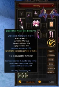 Summoner level 725 Curse (Death Scythe) - MU Online Alfheim