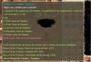 LEGADO DE PALA LVL 60 (SERVIDOR MADAYA GFPT) - Grand Fantasia