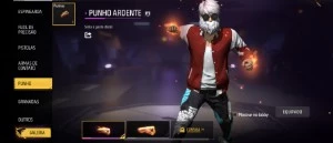 Conta free Fire com angelical e punho de fogo