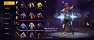 Conta free Fire com angelical e punho de fogo