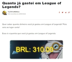 CONTA VALORANT 384 GASTOS + LOL 310 GASTOS