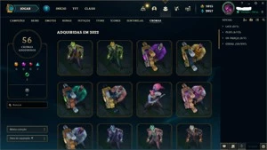 Conta League of Legends Platina 4 + 118 SKINS LOL