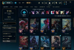 Esmeralda 4 com 35 Champs e 17 Skins ( MID / JG / ADC ) - League of Legends LOL