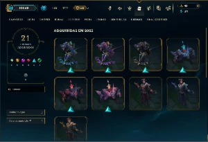 Esmeralda 4 com 35 Champs e 17 Skins ( MID / JG / ADC ) - League of Legends LOL