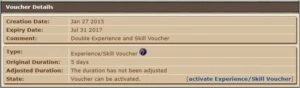 CONTA COM 30 DIAS DE VOUCHERS E 250 TIBIA COINS