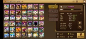 #282 Jager Zaiross Psama Rica Hathor - Summoners War