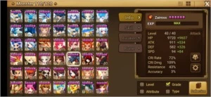 #282 Jager Zaiross Psama Rica Hathor - Summoners War