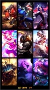 CONTA LOL 71 CHAMPS 9 SKINS 2 LENDÁRIAS BOM MMR - League of Legends