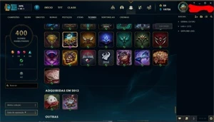 Vendo Conta Lol Platina 1, 340 skins, 7 skins vitoriosas - League of Legends