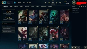 Vendo Conta Lol Platina 1, 340 skins, 7 skins vitoriosas - League of Legends