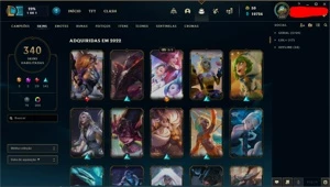 Vendo Conta Lol Platina 1, 340 skins, 7 skins vitoriosas - League of Legends
