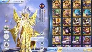 SAINT SEIYA AWAKENING - COM GEMAS AVANÇADAS E LIVROS SSA