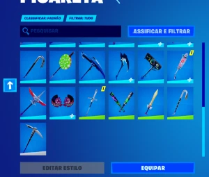 CONTA FORTNITE - C/ SKINS ANTIGAS: CEIFADOR, TUBARÃO MAKO E+