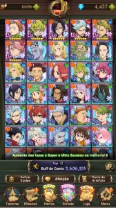 CONTA NNT GRAND CROSS-Mael 6/6+TimeArcanjos✨+4426Diamanante - Seven Deadly Sins