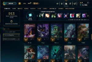 Conta Prata 4 com 70 Champs e 40 Skins (mais de 30 jogos) - League of Legends LOL