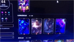Conta com varias skins caras e raras - League of Legends LOL