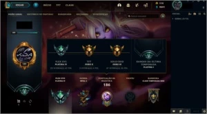 Conta lol ouro3 - lvl 189 - League of Legends