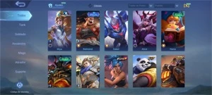 Conta mobile legends com várias skins
