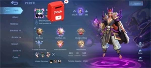 Conta mobile legends com várias skins