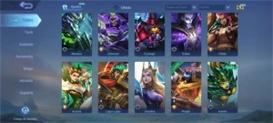 Conta mobile legends com várias skins