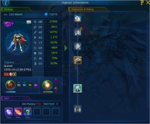 Conta DMO server omegamon com Jesmon X, UVX e mais - Digimon Masters Online