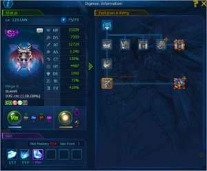 Conta DMO server omegamon com Jesmon X, UVX e mais - Digimon Masters Online