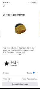 Conta de 2014 com 1 offsales e outro de 90 robux - Roblox