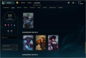 CONTA LOL D5, 80 CAMPEÕES, 33 SKINS E COM EMAIL DA CONTA!! - League of Legends