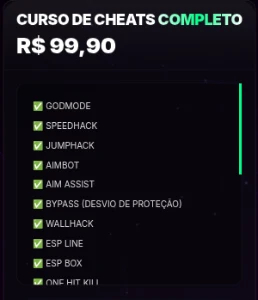Vendo Curso de Cheats Completo