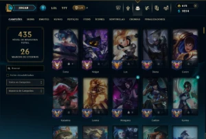 Prata 2 com TODOS os Champs e 143 Skins ( ADC / MID / SUP ) - League of Legends LOL