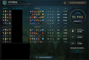 CONTA SMURF DIAMANTE MMR MESTRE - League of Legends LOL