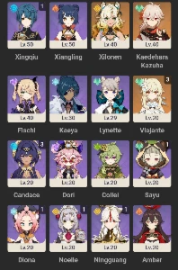 XILONEN + KAZUHA + HARPA + 1.9K GEMAS - Genshin Impact