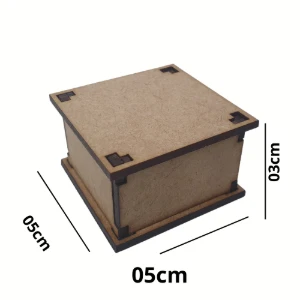Kit 20 caixa com tampa 05x05cm personalizada MDF,... - Artesanato e Personalizados