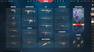 pra hj! conta valorant ascendente 1 muitas skins
