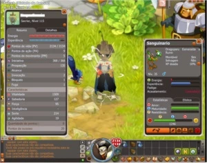 Vendo Conta Sacrier Lv115 Com tudo na Conta Junto! Spiritia - Dofus