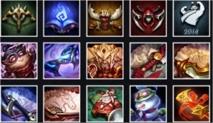 LoL - 136 Skins, Platina V - Muita coisa unica - League of Legends