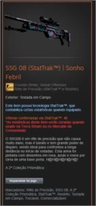 SSG 08 (StatTrak™) | Sonho Febril FT - Counter Strike CS